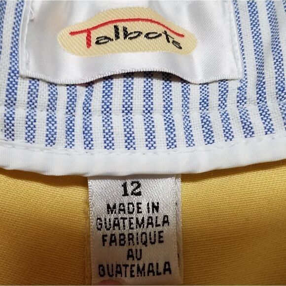 VINTAGE 90s Talbots Yellow High Rise Mom Shorts - Picture 7 of 8